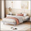 Base de lit plateforme flottante de conception moderne avec des matériaux durables et une esthétique élégante pour les chambres contemporaines-806598724-806598746