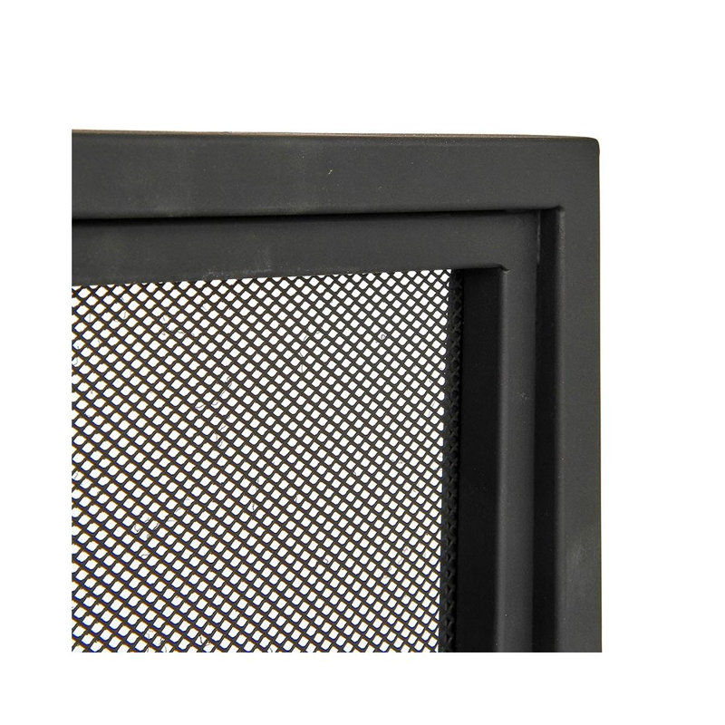 Metropolitan 3 Panel Iron Fireplace Screen