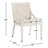 Rosalie Full Back Side Chair in White