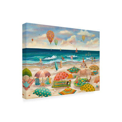 «Hanniel Beach Day on Canvas» par Christine Rotolo, reproduction