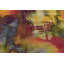 Tapis d'intérieur / extérieur vert / bleu à motif abstrait Trona-22946483