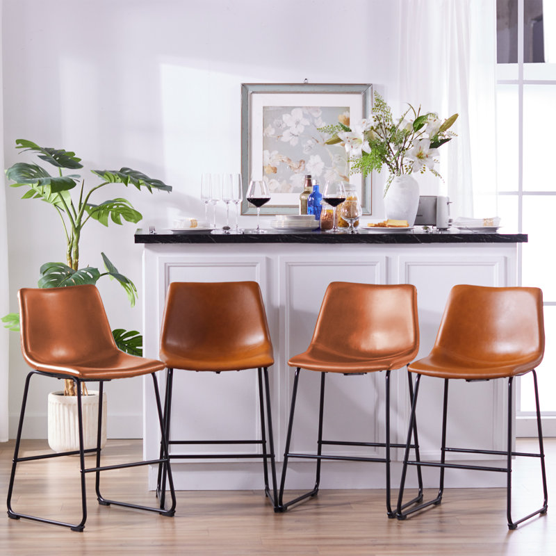 Tabouret Gilgo, Tabouret de bar (siège d'une hauteur de 30 po), Brun whisky