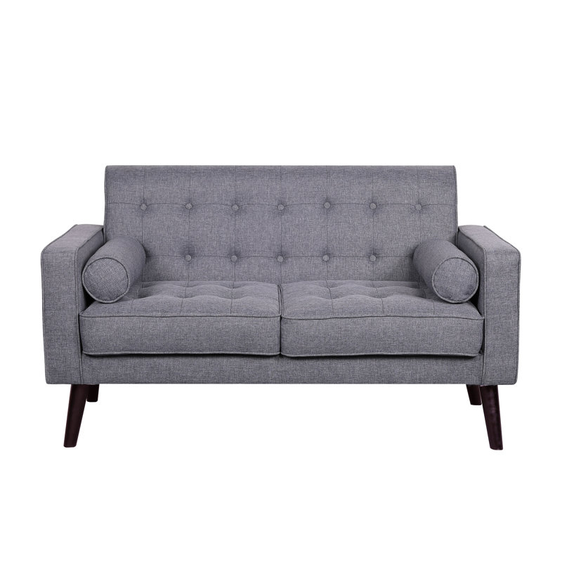 Dannyray 56.3'' Upholstered Loveseat, Light Grey