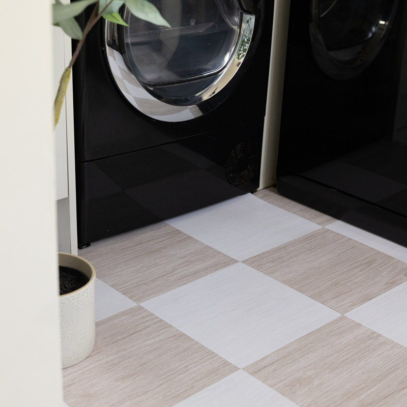 Kingsley Natural 30.48 x 30.48cm Self-adhesive Vinyl Floor Tiles Pack 10 (0.93sqm)