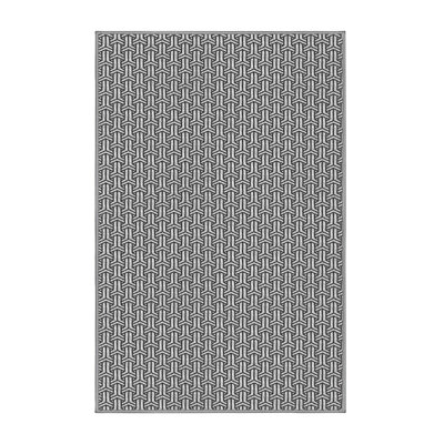 Tapis géométrique gris