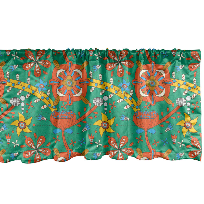 Multicolore cantonnière Ambesonne, L 54 po x L 12 po