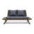 Dark Grey Cushion/Dark Brown Frame sélectionné
