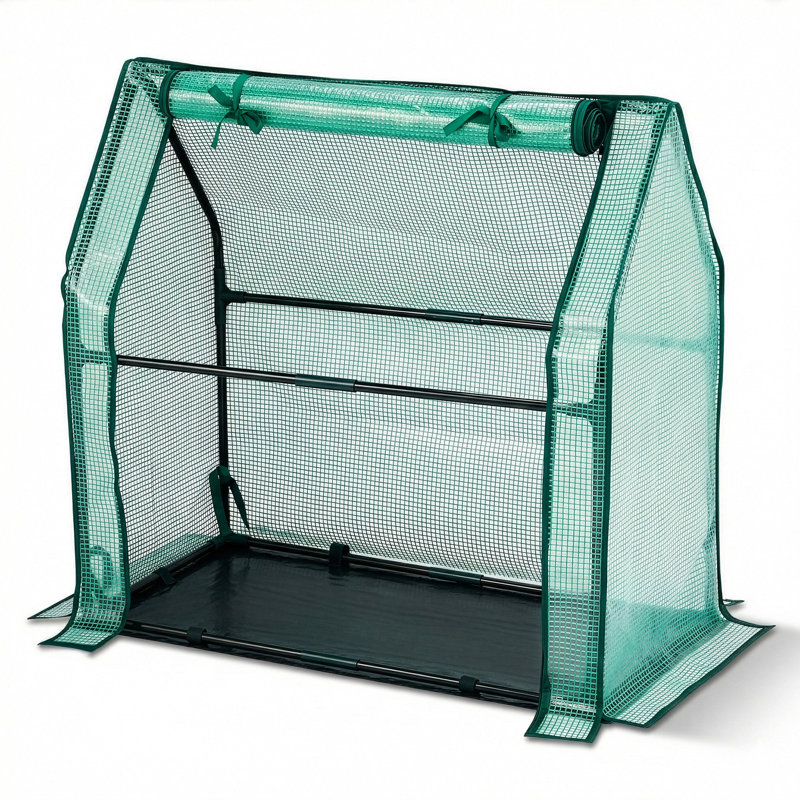 36 X 18 X 33 In. Green PE Greenhouse With PE Bottom Mat, Green