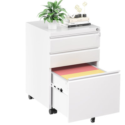 3 Drawer Filing Cabinet With Lock