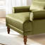 Fauteuil d'appoint à accoudoirs roulés encastrés-67161037