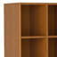 Bibliothèque en bois massif Mid-Century avec tiroirs, pieds fuselés et casiers ouverts Harper-212034319