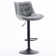 Latiera Swivel Adjustable Height Bar Stools Faux Leather Counter Stools with Footrest