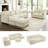 Sarang 110.2" Modern Upholstered Sectional Modular Sofa Bed With Ottomans-544620617