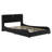 Upholstered Platform Bed With Thickened Headboard, Bluetooth Speakers And RGB LED Light-524316806