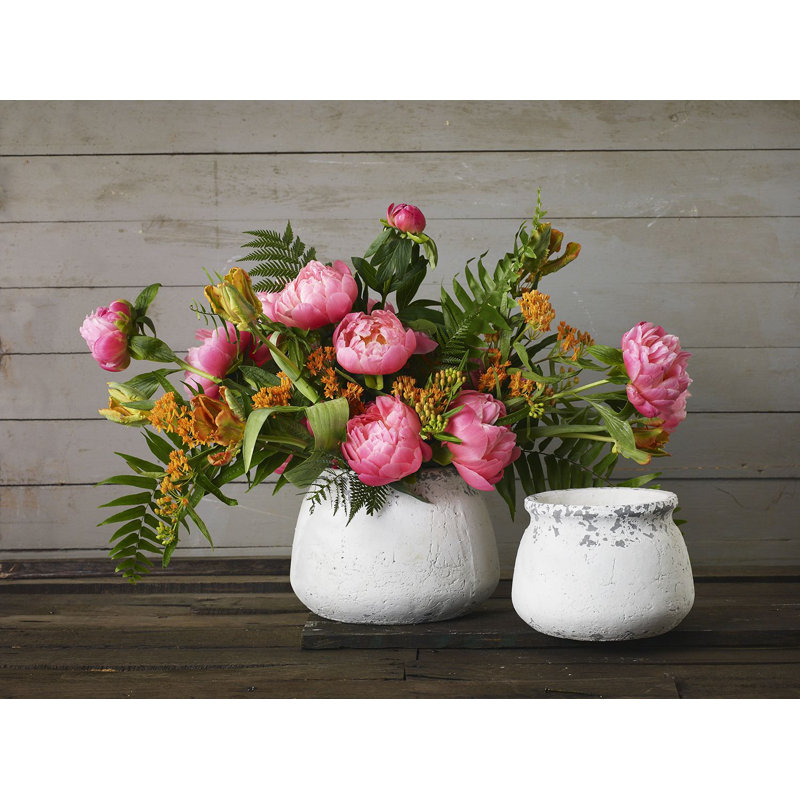 Pot de fleurs en céramique Gjelosh, H 5,25 po x l 7 po x P 7 po