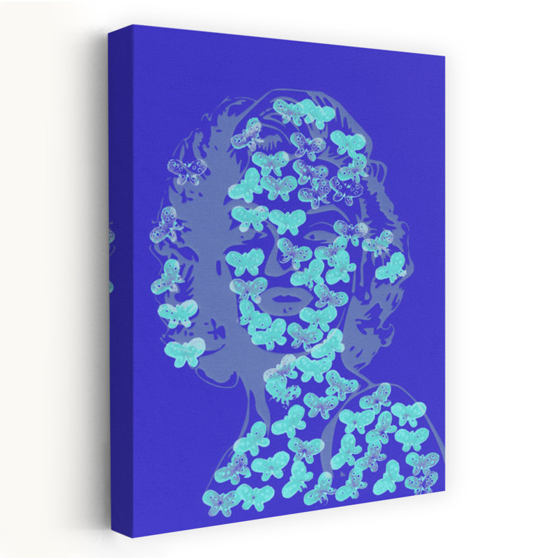 «Iconic Butterfly Dream Delicate Dreamy Elegant Butterfly Portrait», reproduction d'art, 18" H x 12" W