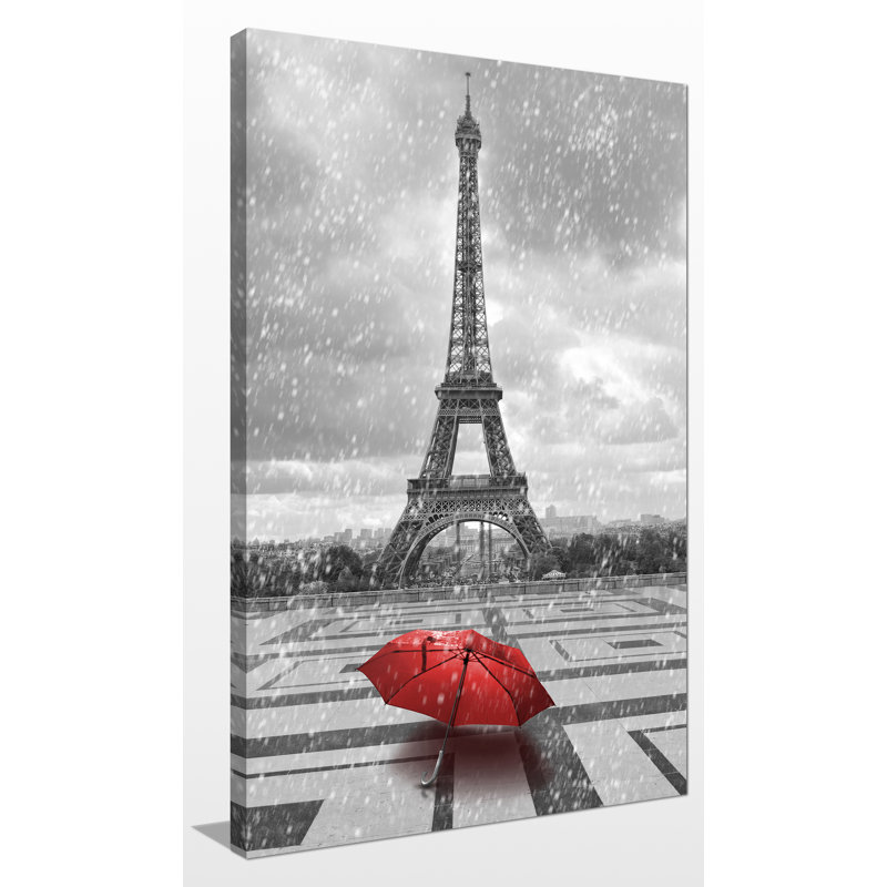 « parasol à paris », impression sur toile tendue, H 40 po x l 24 po x P 1 po