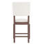 Ensemble de 4 tabourets de bar modernes avec tabourets de bar rembourrés en lin et pieds en bois massif Modern-886109533