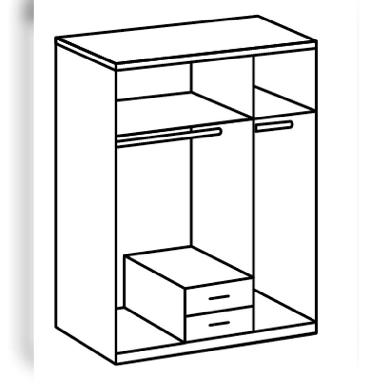 Manufactured Wood Wardrobe