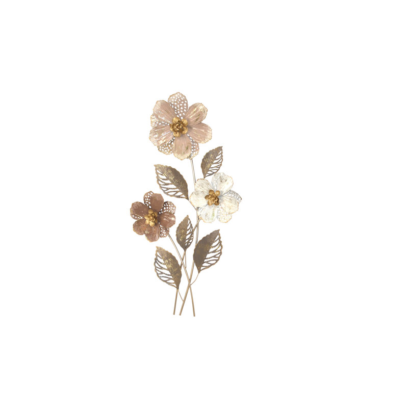 Glam Plants & Flowers Wall Decor on Metal
