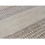 Wool Striped Area Rug in Cream/Crimson/Brown