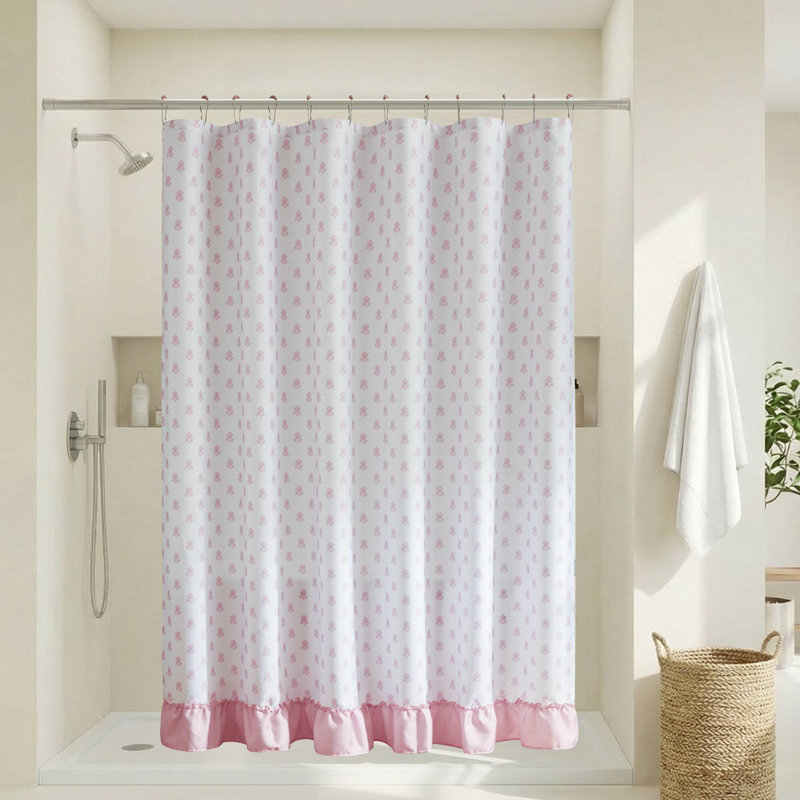 Ensemble de rideau de douche Savanna, Rose
