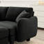 Confortable canapé en tissu moderne avec espaces de détente