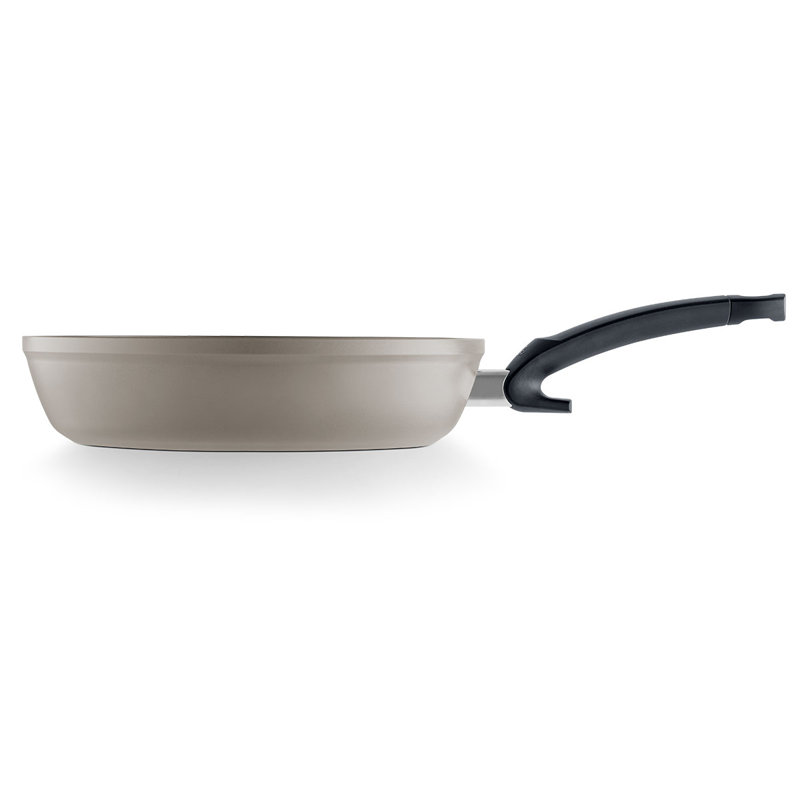 Fissler Ceratal Comfort Ceramic Non-Stick Frying Pan, Warm Grey, 9.5"