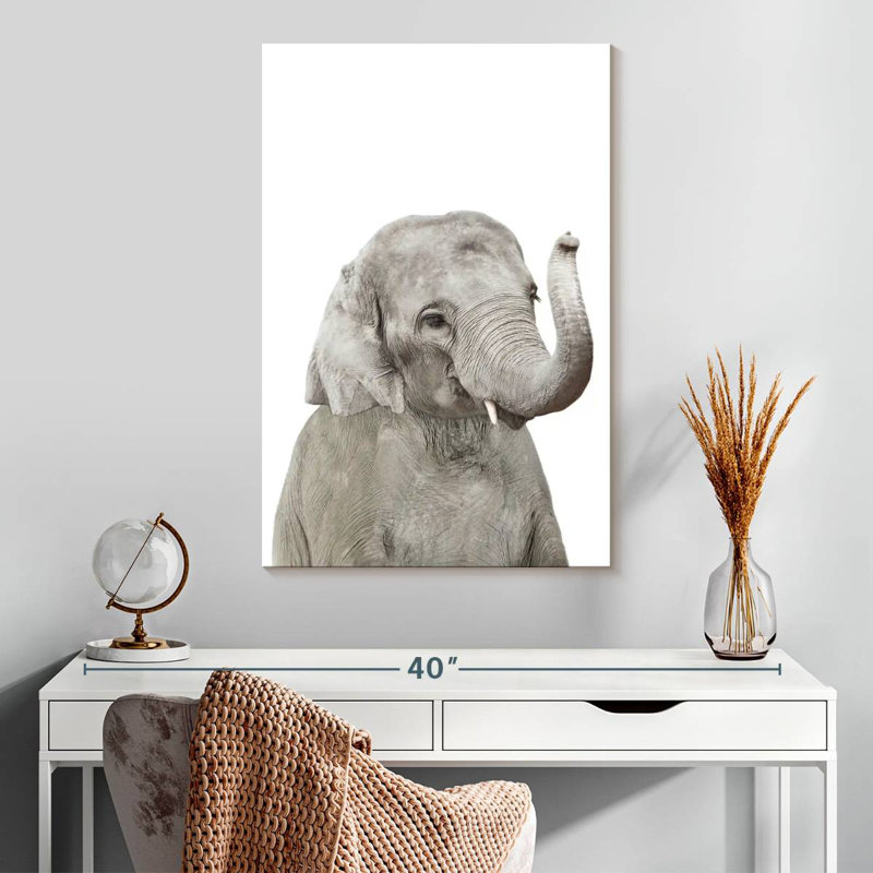 Adorable bébé éléphant Brampt, H 30 po x l 20 po