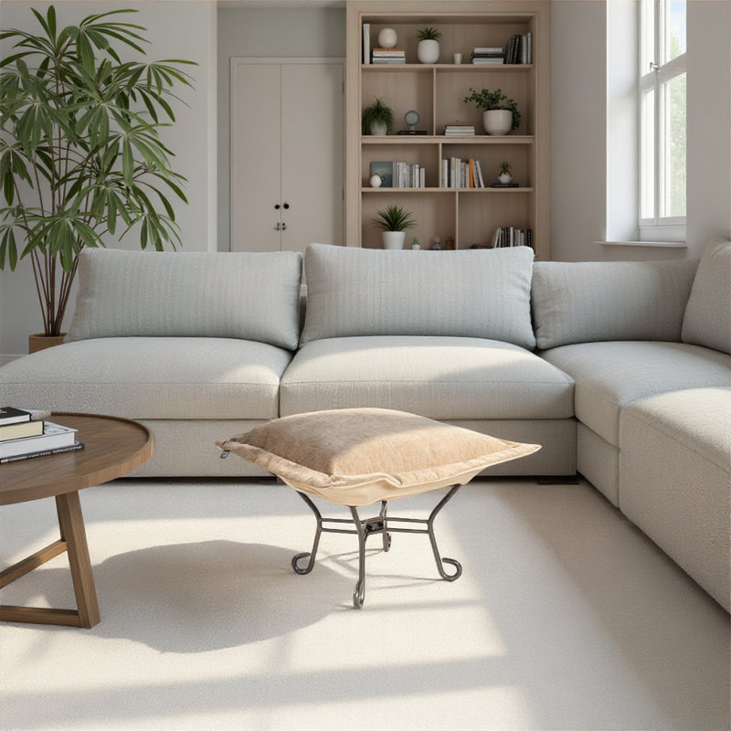 Repose-pieds Glenmore Sand Puff, Brun