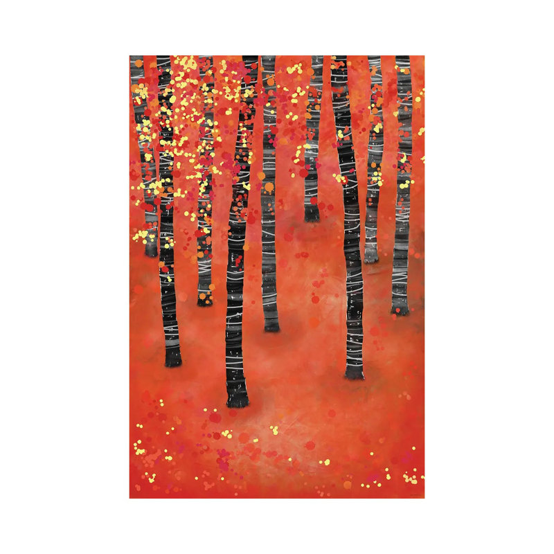 Birches 1 Piece Wrapped Canvas Painting, 152.5 cm H x 101.5 cm W
