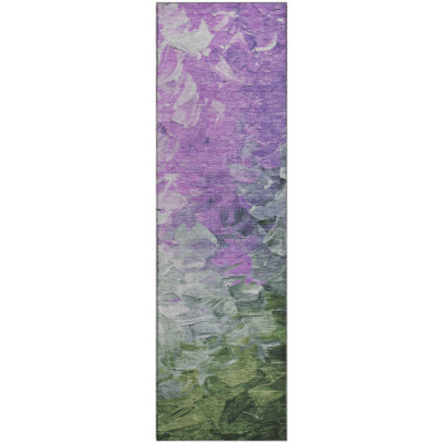 Premium Machine Washable Slesnick AMF1674 Abstract Rug