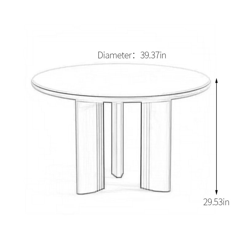 Table de salle à manger d'extérieur en aluminium fritté 39,37 po