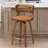 Liahna Swivel Upholstered Bar Stool with Wood Frame-2093855217