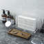 Acrylic and Wood Wall Paper Towel Holder
