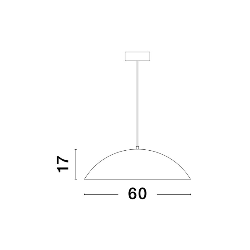 1 - Light Black LED Pendant