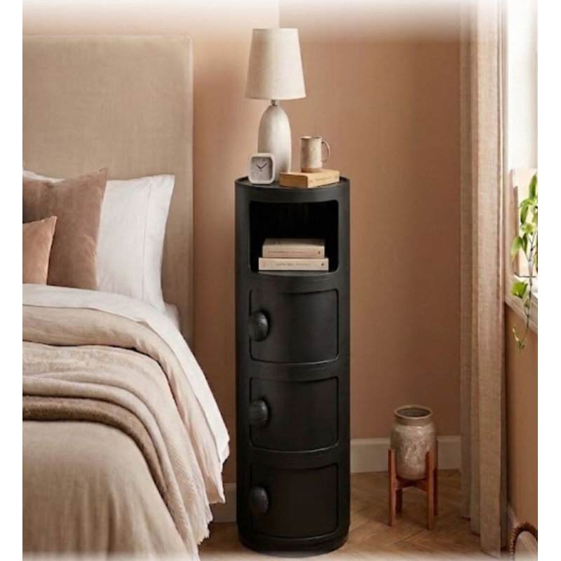 Armoire de rangement en plastique Egro, Noir