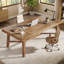 71" Rectangle Office Desk, Large Executive Computer Desk-868225484