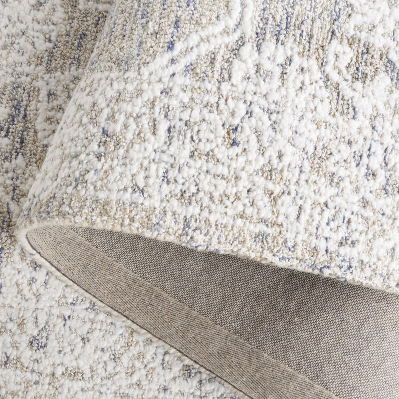 Mehtab Hand Tufted Performance Oriental Rug, Square 6'