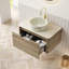Meuble-lavabo de salle de bain avec lavabo, armoire de rangement murale avec tiroir, pré-assemblé