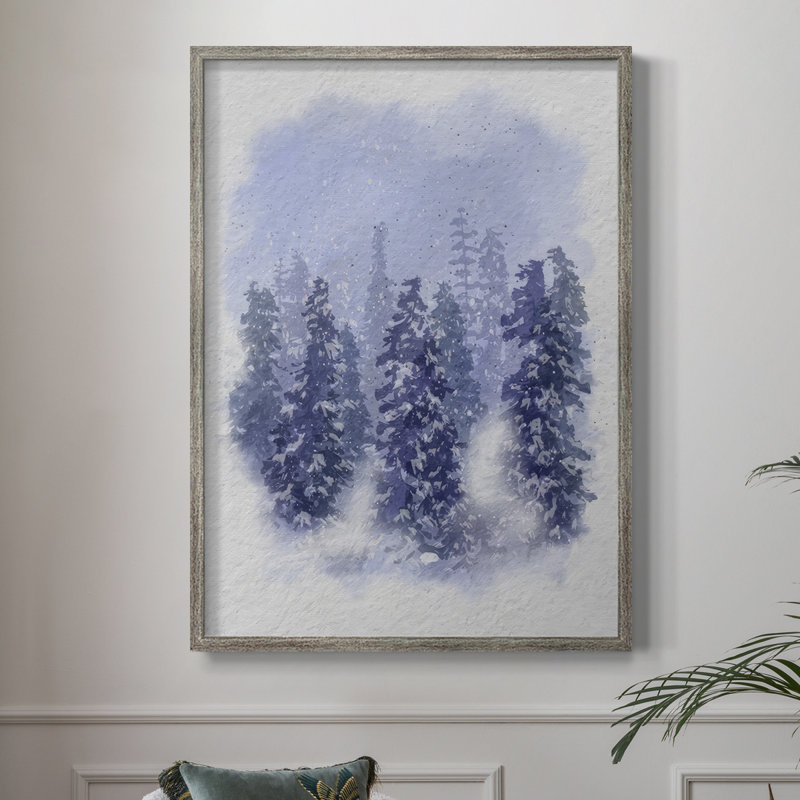 «Driven Snow I», reproduction encadrée - bois massif