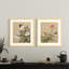 Masterpiece Collection Butterflies Amidst Flowers by Yu Zhi - 2 Piece Single Picture Frame Print Set-1786295376