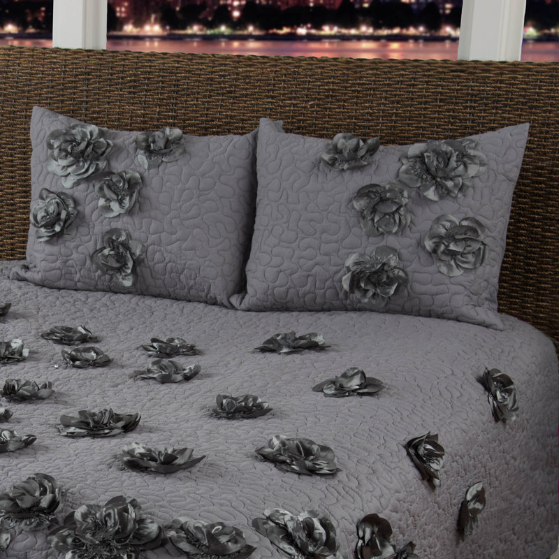 Enchanted Cotton Blend Solid Colour Sham Set, King