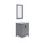 Elizabeth 24" Carrara White Marble Countertop Bath Vanitywith Mirror-2074134813