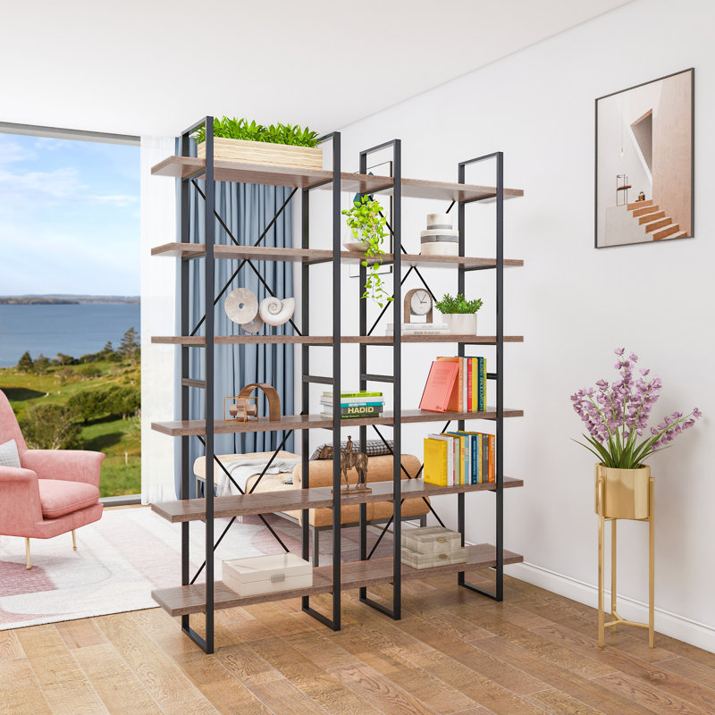 Etagere Bookcase, Antique Brown