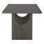 Table de salle à manger 7 pièces à base de tréteaux avec 6 chaises rembourrées-1334276775-1334276773