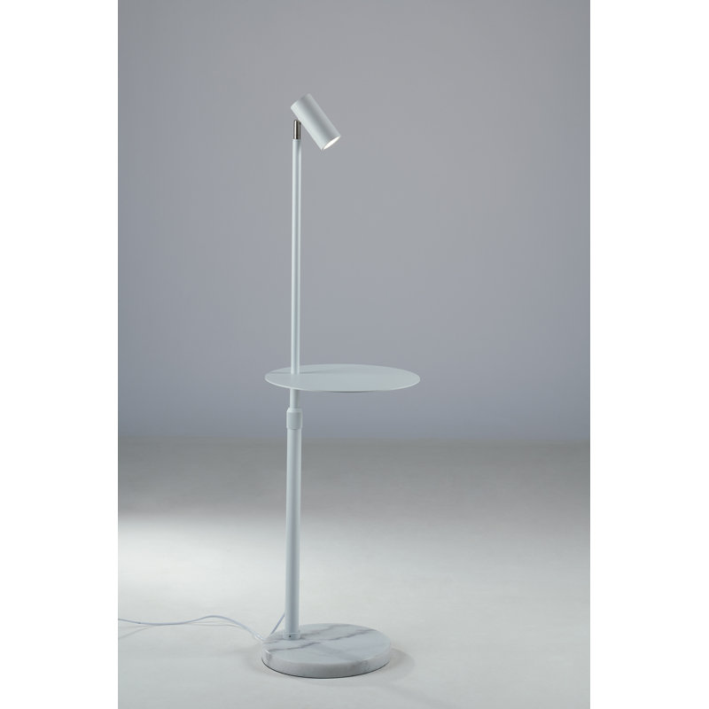 Canals 150cm Reading Floor Lamp, White