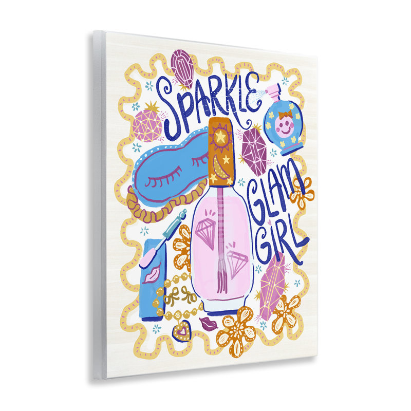 Plaque murale Sparkle Glam Girl, design par Connie Summers