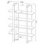 Black And Walnut 4-Shelf Bookcase | Gift Idea
