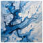 Couvre-lit matelassé Blue Fluid Art toutes tailles-126077787